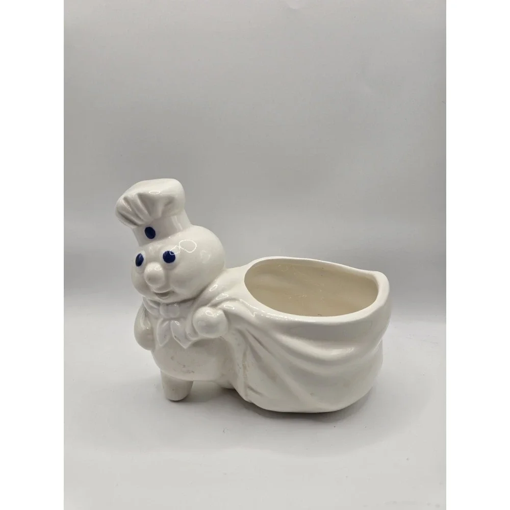 Vintage 1988 The Pillsbury Company Doughboy Scouring Pad Holder Planter 5